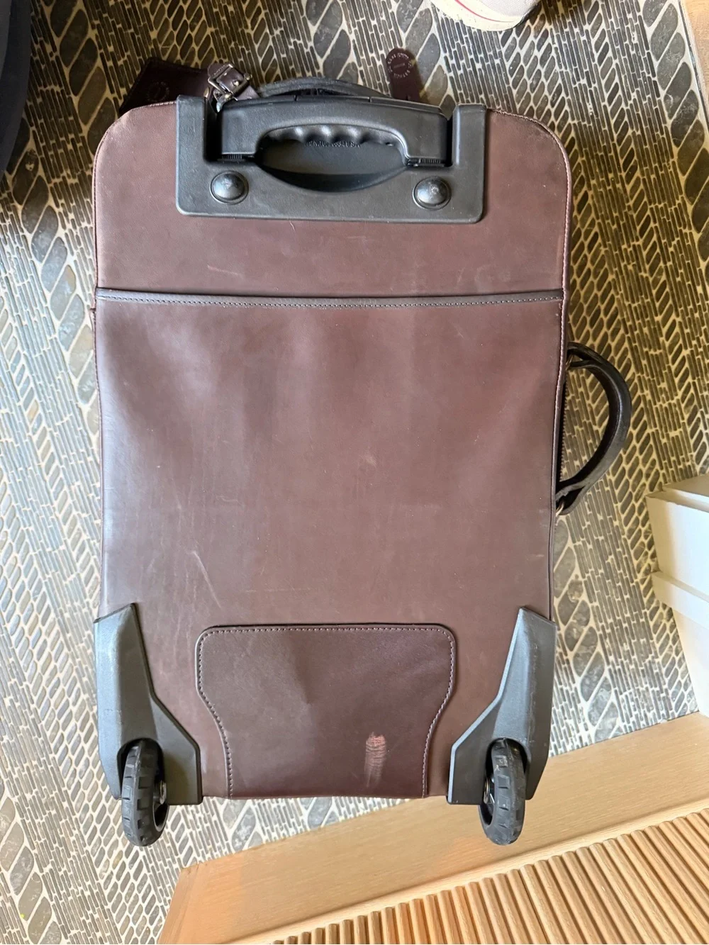 FILSON WEATHERPROOF ROLLING CARRY-ON SUITCASE | SIERRA BROWN